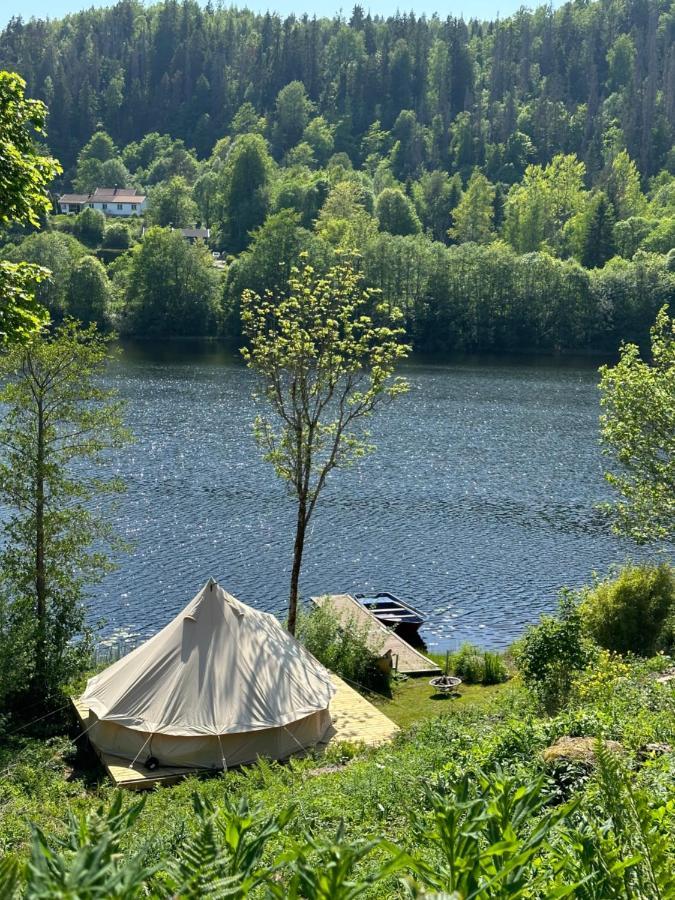 Glamping On Idyllic Lake, Paddle Boards & Rowboat Porsgrunn Esterno foto