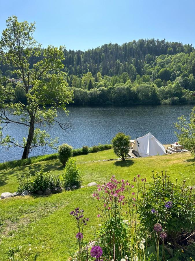 Glamping On Idyllic Lake, Paddle Boards & Rowboat Porsgrunn Esterno foto
